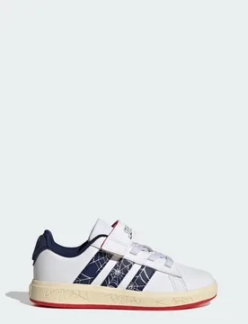 SCARPE DA BASKET GRAND COURT MARVEL SPIDER-MAN BAMBINI E BAMBINE 33 Cloud White / Dark Blue / Warm Vanilla - Adidas - FashionsVida