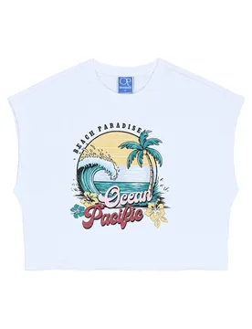 T-shirt à Manches Longues Noosa White / Multicolour S