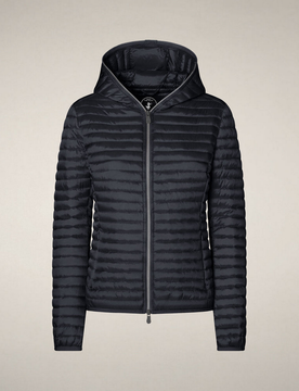 Piumino donna blu-nero