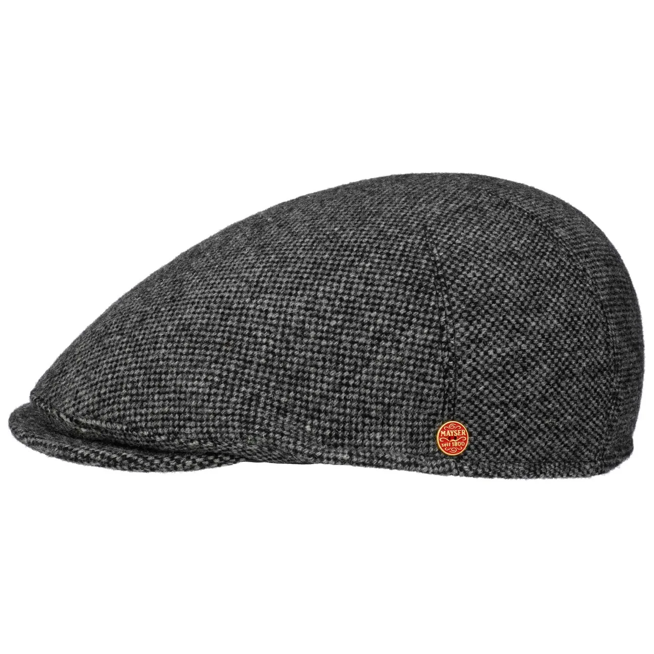 Sidney Tweed Flat Cap by - black - Herren - Size: 57 cm - Mayser - FashionsVida