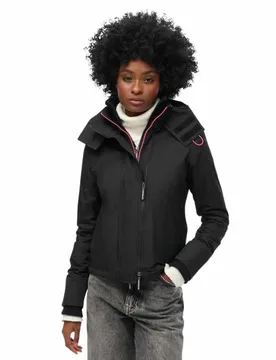 Giacca Pop Arctic Windcheater Black / Punk Pink L - Superdry - FashionsVida