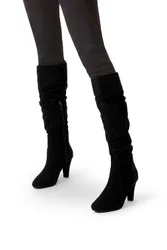 Women's 'Tampa' Suedette Boots in Black Size: 7 - Black - Size: 7