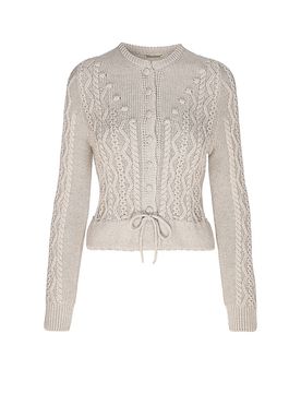 Trachten Strickjacke LENE beige L damen