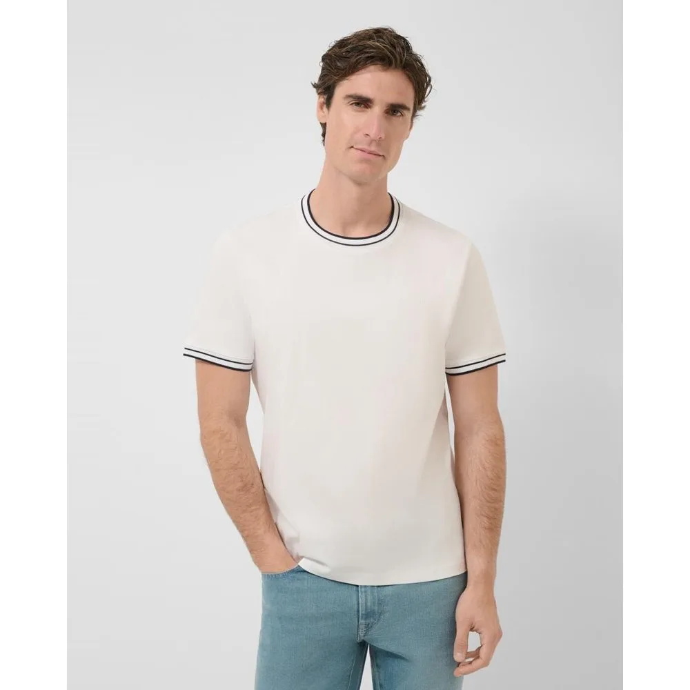 Camiseta de hombre manga corta algodón mercerizado - Roberto Verino - FashionsVida