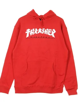 Felpa Cappuccio Uomo Hood X Godzilla Red/white - Thrasher - FashionsVida