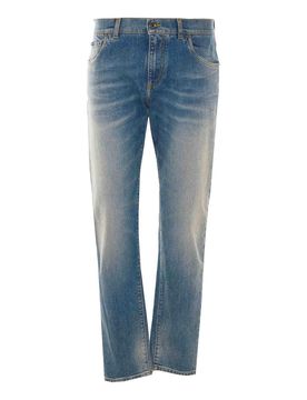 Dolce & Gabbana jeans attillati blu