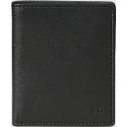 Cartera de hombre tipo americano en piel bicolor negra y roja