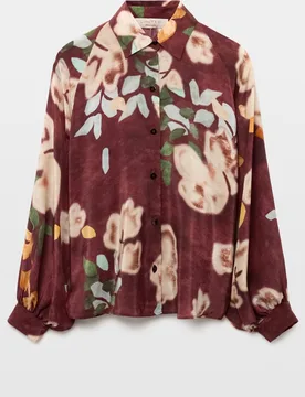Blusa de mujer estampado flor - Woman Limited El Corte Inglés - FashionsVida