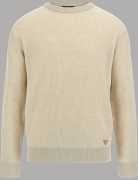 Maglione beige a coste M5BR20 Z0482 FNI0