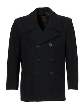 Mantel US Navy Pea Coat - Dunkelblau / S Herren Dunkelblau adult Herren