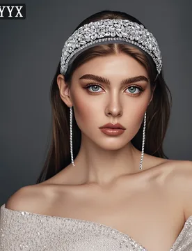 HNYYX Boho Crystal Headband Padded Shiny Rhinestone Hair Accessories Baroque Bridal Headband Wedding Hair Accessories A238 - Aliexpress - FashionsVida