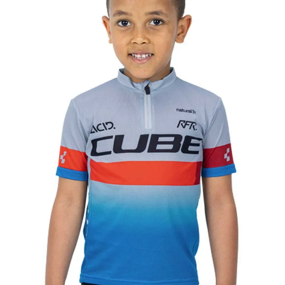 Maglia A Maniche Corte Teamline Rookie Blue / Red / Grey - CUBE - FashionsVida