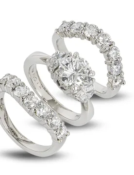 Platinum Diamond Bridal Set - Bespoke - FashionsVida