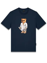 T-Shirt dunkelblau M herren