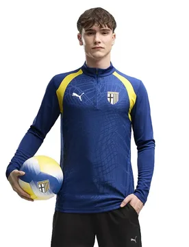 Sweat à Demi-zip Entraînement Parma Calcio 1913 Clyde Royal / Faster Yellow M - Puma - FashionsVida