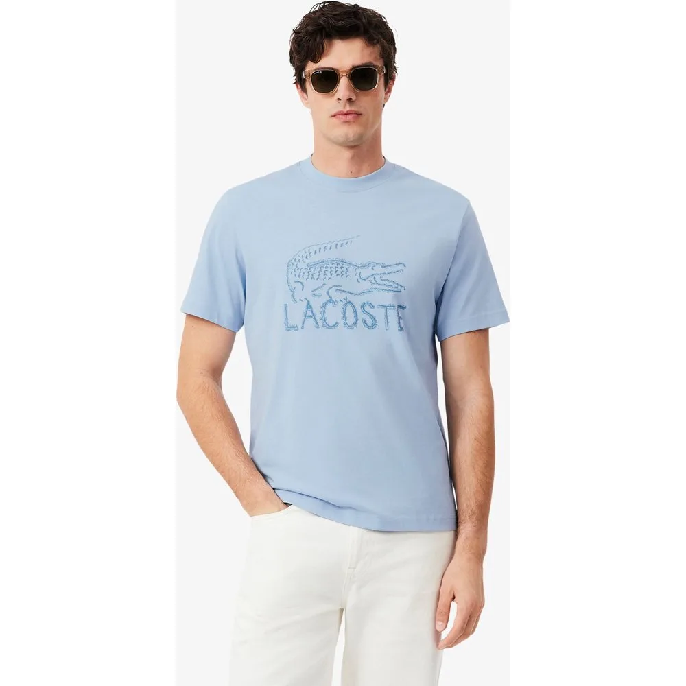 Camiseta de hombre de algodón estampada - Lacoste - FashionsVida