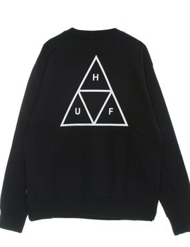 Felpa Girocollo Uomo Essentials Tt Crew Black