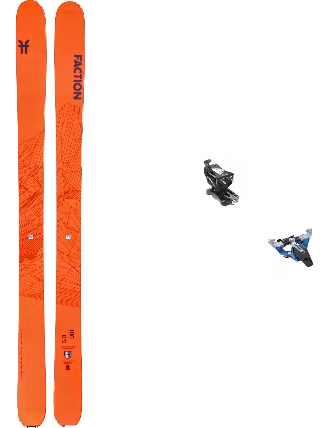Packs skis de randonnée - - Pack Agent 3.0 2022 - Orange - Faction - FashionsVida