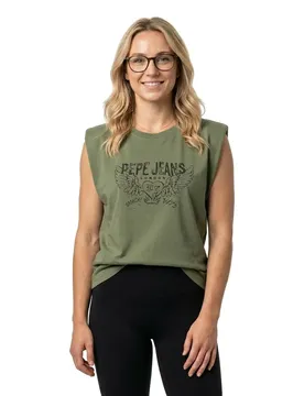 T-shirt Sans Manches Bertha Khaki Green M