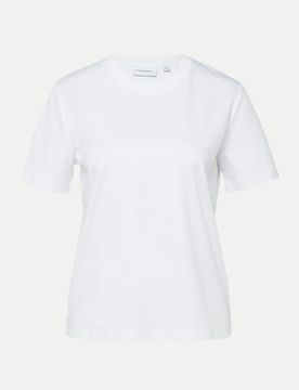 Comma Regular-Fit T-Shirt Weiß 44