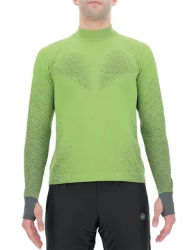 Running Exceleration Long Sleeve T-shirt Yellow Fluo / Black L Men - Uyn - FashionsVida