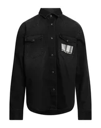 Jeanshemd Herren Schwarz S,XS Herren