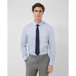Camisa de vestir de hombre slim fit rayas