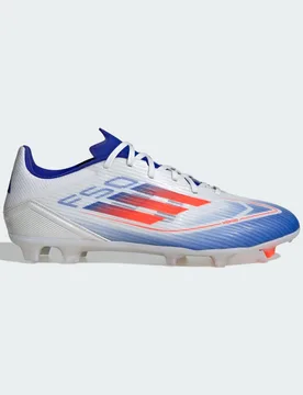 Unisex F50 League Firm/multi-Ground Boots - White/blue - Size Uk 9.5 - adidas performance - FashionsVida