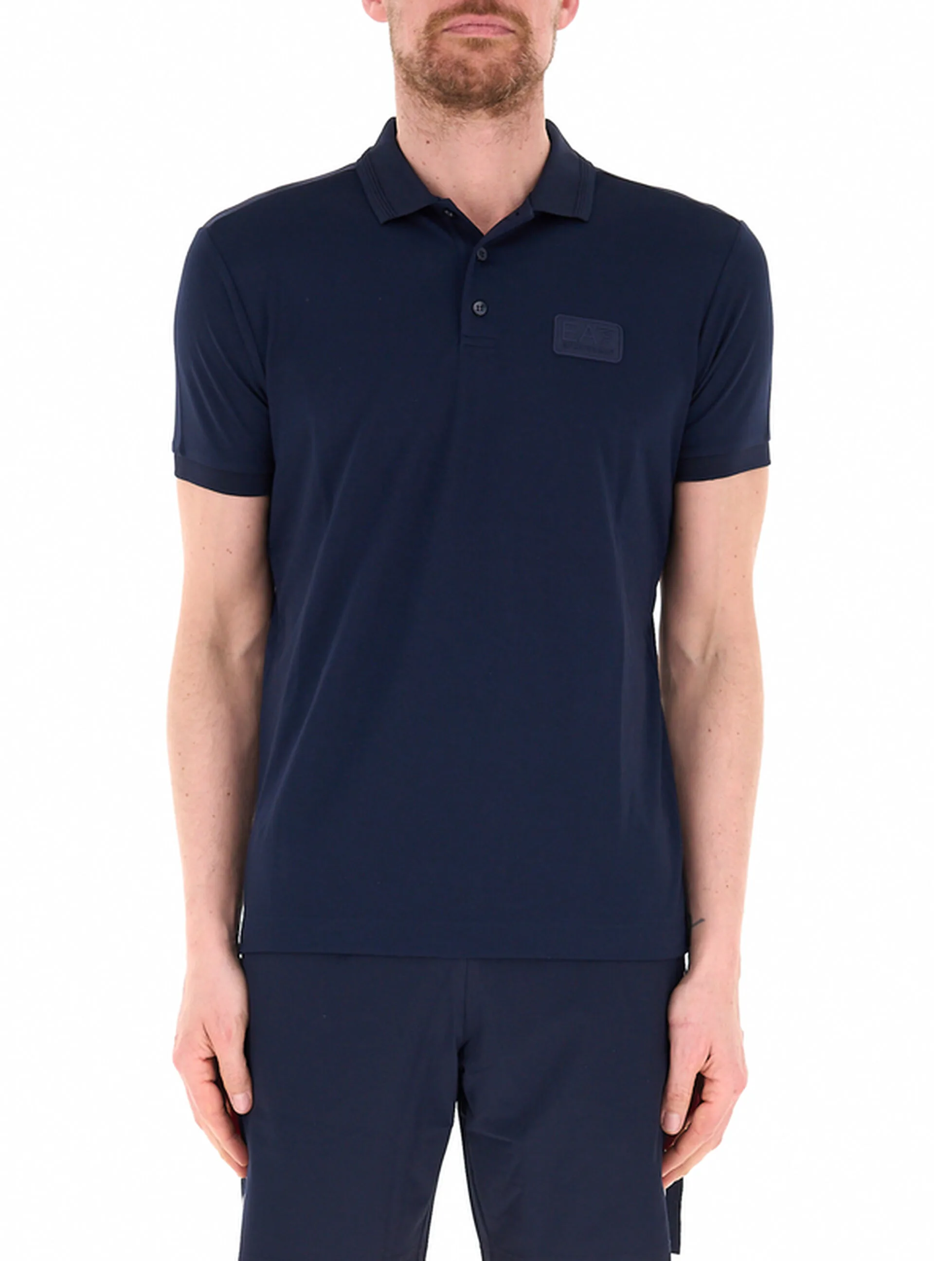 Polo in cotone BLU NAVY XL - EA7 EMPORIO ARMANI - FashionsVida