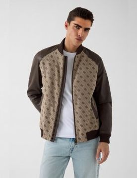 Para hombre. M6YL13W2804 Chaqueta bomber con monograma (S), Casual, Algodón