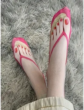 Par de calcetines 3D con diseño de chanclas, calcetines cortos unisex divertidos y novedosos, medias y calcetines para mujer - Shein - FashionsVida
