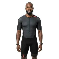 Eternal Aero Lc Short Sleeve Trisuit Black / Red XL Men