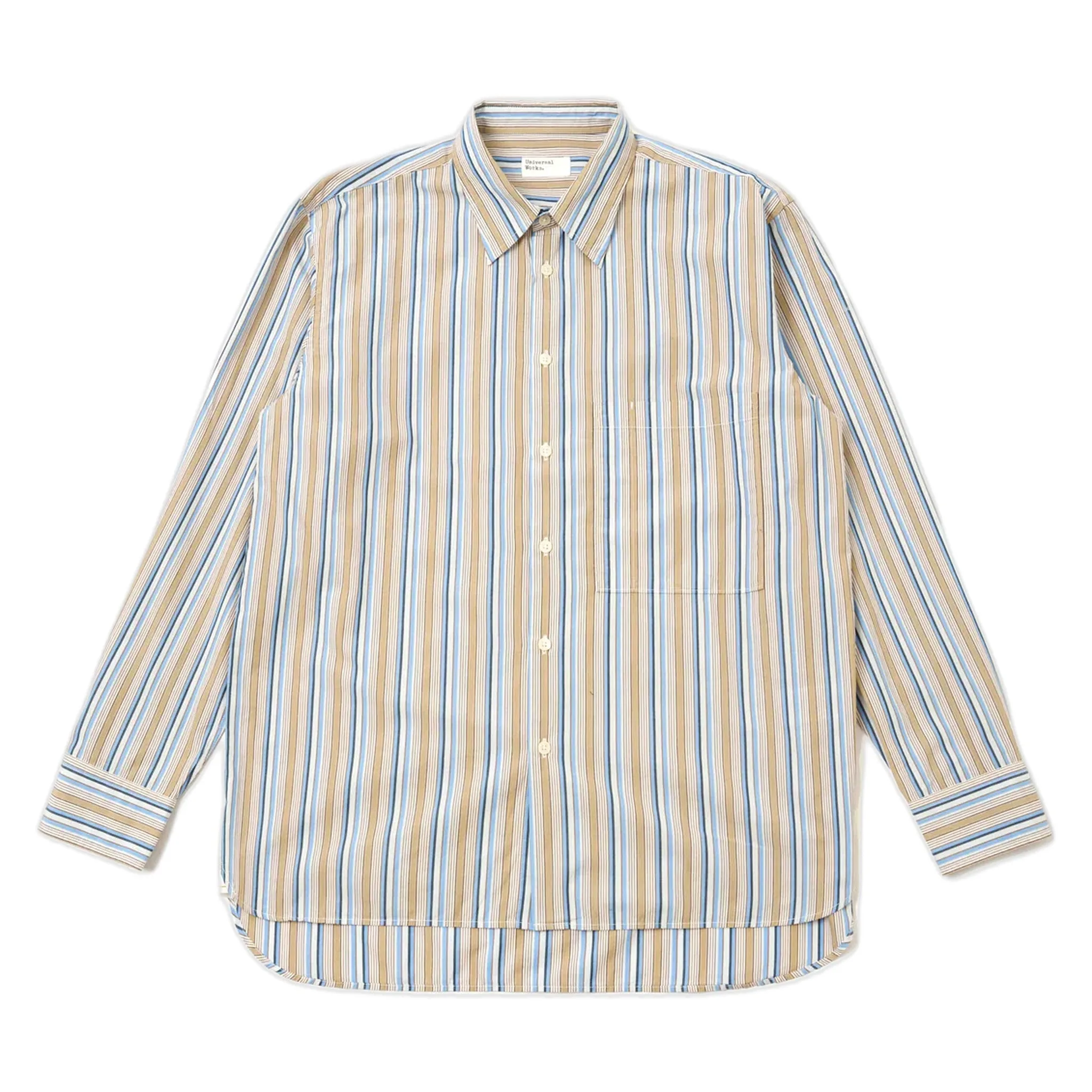 Camivcia square pocket shirt pop multi stripe - multi - Universal Works - FashionsVida