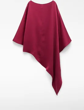 Top de mujer asimétrico satinado - Adolfo Dominguez - FashionsVida