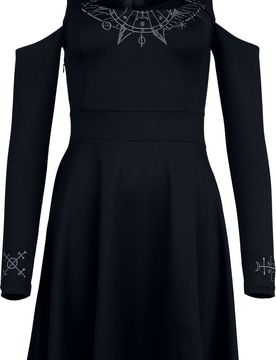 Kleid knielang - Heiligtümer des Todes - S bis XXL - für Damen - Größe L - schwarz - EMP exklusives Merchandise! - Frauen - female