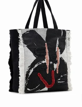 Grand sac shopper fleur BLACK U female - Desigual - FashionsVida