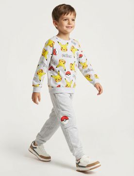 Pantaloni da tuta jogger Pokémon - grigio chiaro