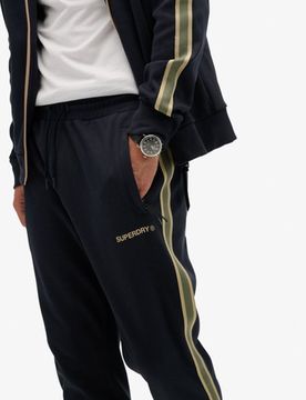 Superdry Herren Cult Jogginghose mit Schmaler Passform Navy - Größe: S