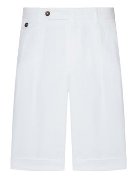 Pt Torino Bermuda in misto lino