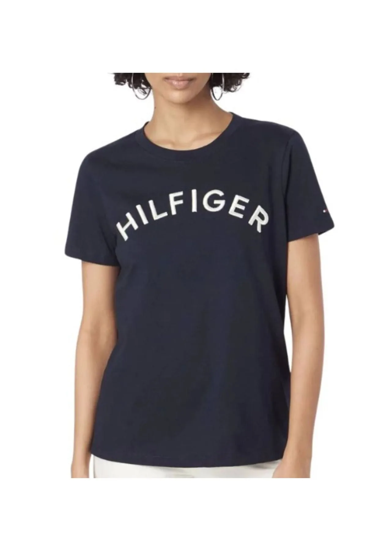 T-SHIRT REG MONOTYPE EMB C-N - Tommy hilfiger - FashionsVida
