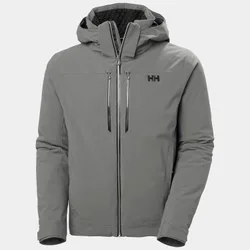 Men's Alpha Lifaloft Lightweight Ski Jacket Grey L - Concrete Grey - Male