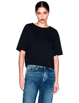Exchange T-shirt à Manches Courtes Xw001709_af17172 Black XS
