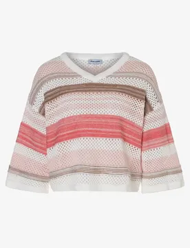 Croped Pullover with Stripes female