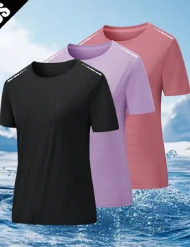 Piezas Camiseta Deportiva de Secado Rápido para Mujer, Transpirable, Ajuste Ceñido, Manga Corta para Correr y Yoga - Shein - FashionsVida