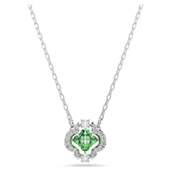 Pendente Una Angelic, Taglio misto, Verde, Placcato rodio OS