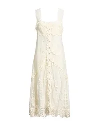Midi-Kleid Damen Off white XL,XXS Damen
