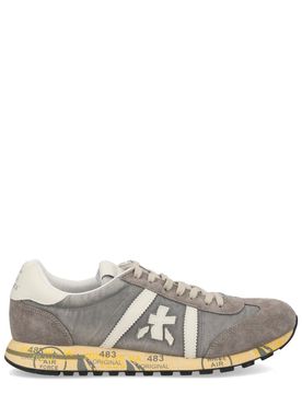 LUCY 8187 SNEAKER with LOGO and SUEDE DETAILS
