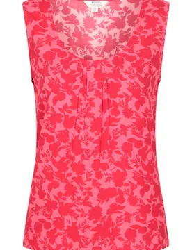 Orchid Printed Womens Vest Top - Bright Pink - Bright Pink - Size: 16 - Mountain Warehouse - FashionsVida