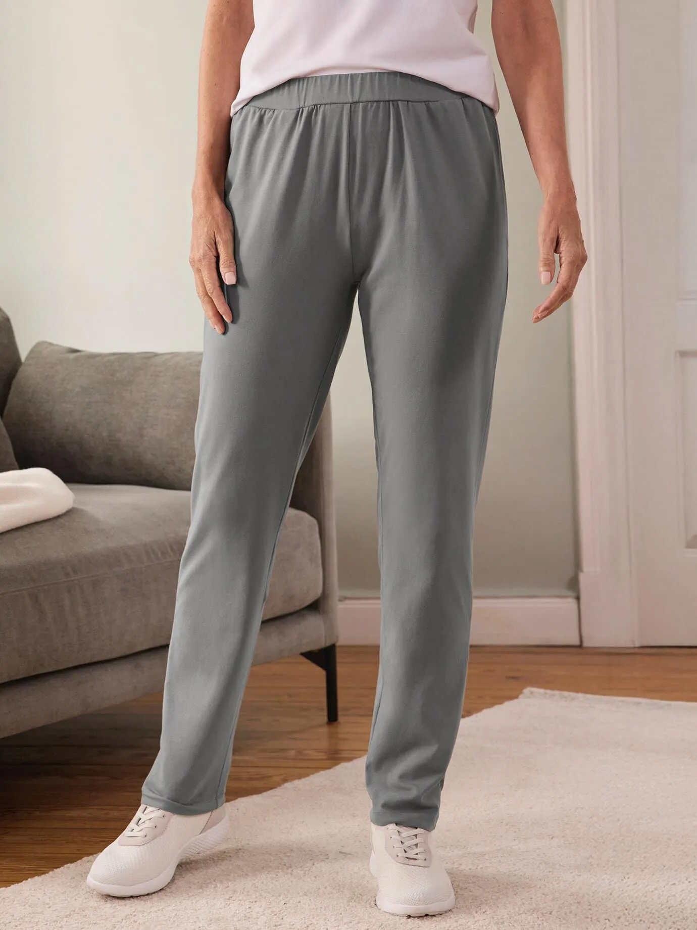 Baumwoll-Jerseyhose - Grau - female - Size: 25 - Avena - FashionsVida