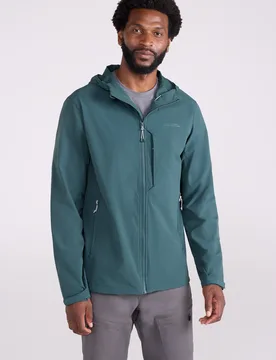 Retreat Mens Packable Softshell Jacket - Green - Mountain Warehouse - FashionsVida
